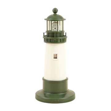 Lighthouse Clock With Thermometer