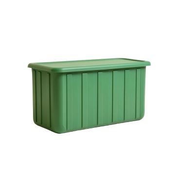 Sage Crest Narrow Outdoor Storage Bench - Green