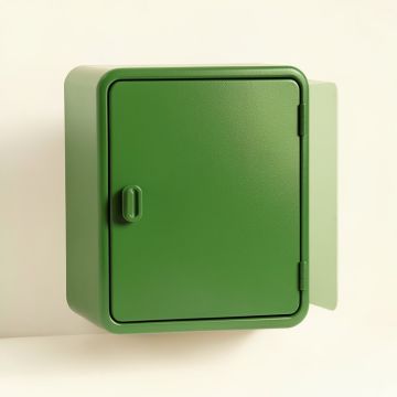 Meadow Dale Wall-Mounted Laundry Cabinet - Green (synthetic illustration; no displayed measurements)