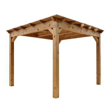 Cedar New Dawn 14 Ft. W X 3 Ft. D Solid Wood Pergola