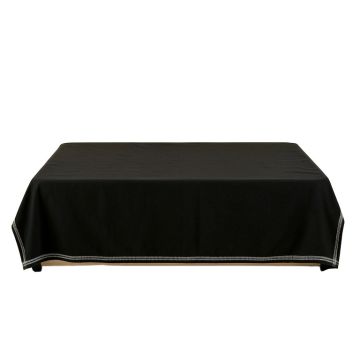 Pine Crest Flat Bed Sheet - Black