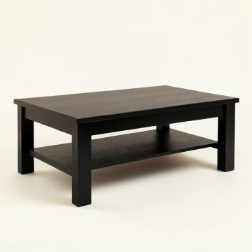 Reed Arc Coffee Table - Black (synthetic illustration; no displayed measurements)