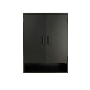 Laurel Dale Wall-Mounted Laundry Cabinet - Black