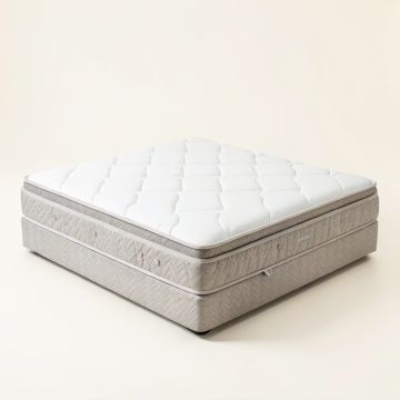 Beautyrest Platinum 15 '' Firm Pillow Top Hybrid Mattress And Box Spring Set (synthetic illustration; no displayed measurements)
