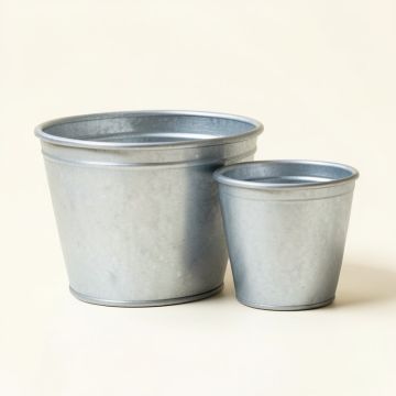 Aida 2 Piece Metal Pot Planter Set (synthetic illustration; no displayed measurements)
