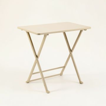Slate Dale Compact Balcony Table - Beige (synthetic illustration; no displayed measurements)
