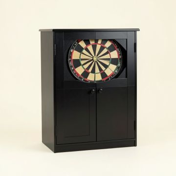Dart Board Cabinet In Midnight (synthetic illustration; no displayed measurements)
