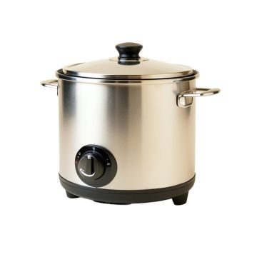 Elite By Maxi-Matic 8.5-Qt . Platinum Stainless Steel Slow Cooker