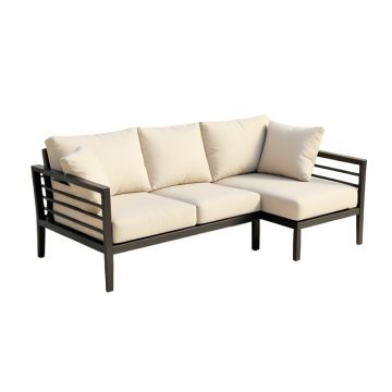 Catalina Outdoor Right Arm Sectional Piece With Cushions