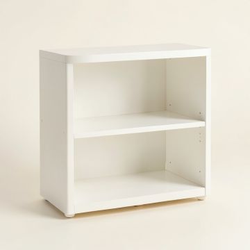 Slate Branch Low Bookcase - White (synthetic illustration; no displayed measurements)
