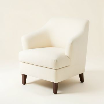 Mellery Upholstered Parsons Chair In Cream (synthetic illustration; no displayed measurements)