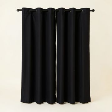 Wayfair Basics® Solid Max Blackout Thermal Grommet Single Curtains Panel (synthetic illustration; no displayed measurements)