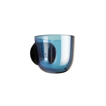 Vale Bridge Wall Sconce Mounted On A Plain Wall - Blue
