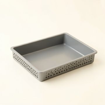 Dawn Crossing Empty Under-Desk Cable Tray - Gray (synthetic illustration; no displayed measurements)