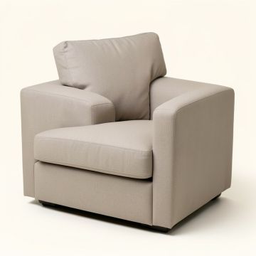 28.5 '' Wide Down Cushion Armchair (synthetic illustration; no displayed measurements)