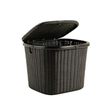 Sage Branch Laundry Hamper - Black