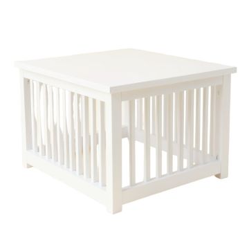 Rowan Canyon Empty Furniture-Style Pet Crate - White