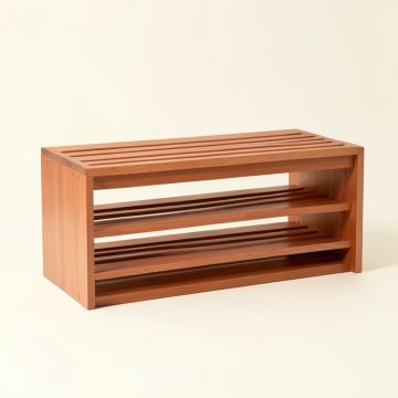 Alder Dell Shoe Storage Bench - Terracotta (synthetic illustration; no displayed measurements)