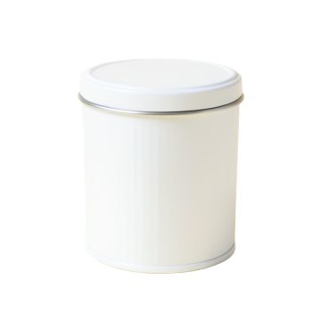Reed Bluff Storage Canister With Lid - White