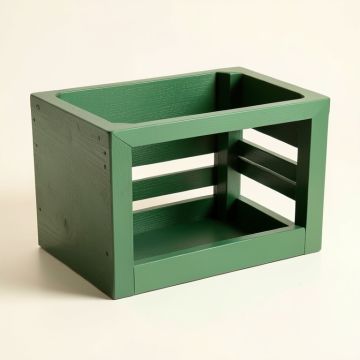 Spruce Edge Empty Furniture-Style Pet Crate - Green (synthetic illustration; no displayed measurements)