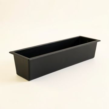 Fern Crest Empty Railing Planter With Integral Brackets - Black (synthetic illustration; no displayed measurements)