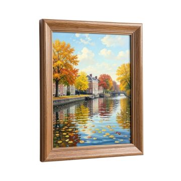 Autumn On The Seine At Argenteuil By Claude Monet - Picture Frame Painting Print On Canvas