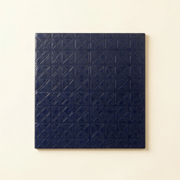 Maple Bridge Uninstalled Square Decorative Tile - Navy (synthetic illustration; no displayed measurements)
