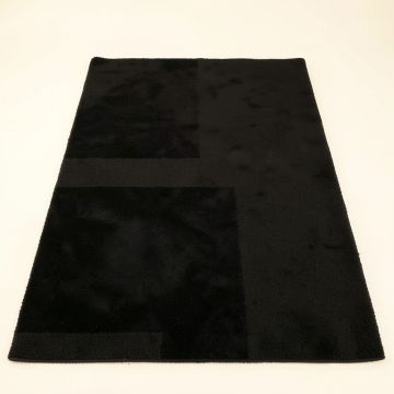Briar Crest Rectangular Area Rug - Black (synthetic illustration; no displayed measurements)