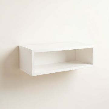 Pine Brook Wall-Mounted Shelf - White (synthetic illustration; no displayed measurements)