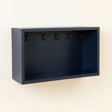 Elm Bluff Wall-Mounted Entryway Organizer Shelf - Navy (synthetic illustration; no displayed measurements)