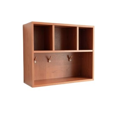Olive Bluff Wall-Mounted Entryway Organizer Shelf - Terracotta