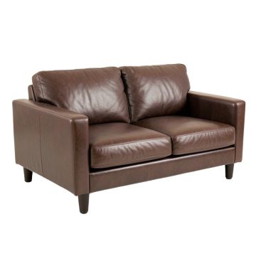 Persinger 47.2 '' Faux Leather Tuxedo Arm Loveseat