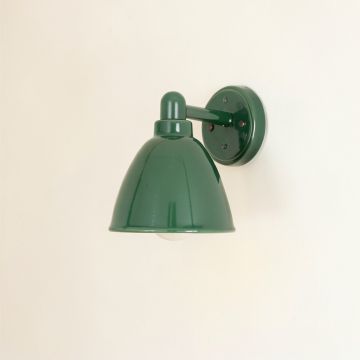 Olive Dale Wall Sconce Mounted On A Plain Wall - Green (synthetic illustration; no displayed measurements)