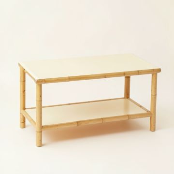 Pine Canyon Indoor Bench - Cream (synthetic illustration; no displayed measurements)