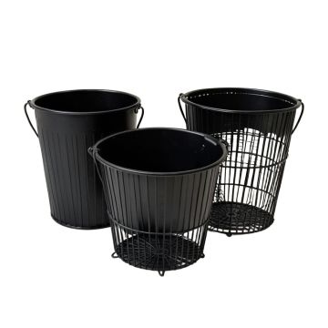 3 Piece Metal/Wire Basket Set