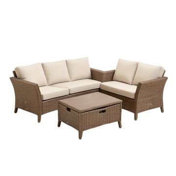 Bucktown Patio 3 Piece Seating Group With Cushions