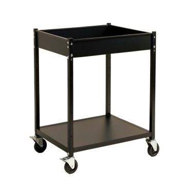 Linden Bridge Empty Rolling Workshop Cart - Black