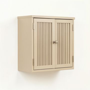 Slate Brook Wall-Mounted Entry Cabinet - Beige (synthetic illustration; no displayed measurements)