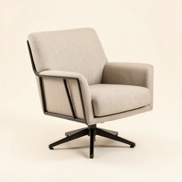 Bhanweri 52.76 '' Wide Swivel Chair And A Half (synthetic illustration; no displayed measurements)