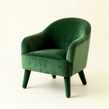 Slate Crest Upholstered Armchair - Green (synthetic illustration; no displayed measurements)