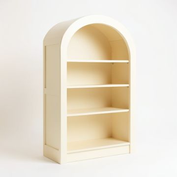 Olive Brook Freestanding Bookcase - Cream (synthetic illustration; no displayed measurements)
