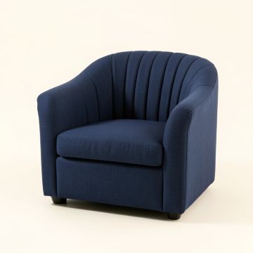 Clay Crest Upholstered Armchair - Navy (synthetic illustration; no displayed measurements)