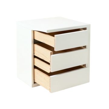 Slate Brook Small-Parts Storage Drawer Cabinet - White (synthetic illustration; no displayed measurements)
