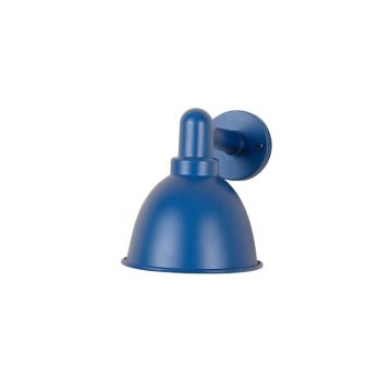 Harbor Dale Wall Sconce Mounted On A Plain Wall - Blue