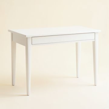 Cove Edge Writing Desk - White (synthetic illustration; no displayed measurements)