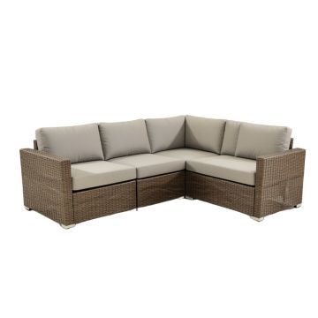 Jimmie 3 Piece Sectional Seating Group With Cushions