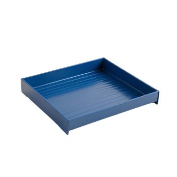 Pine Bluff Empty Under-Desk Cable Tray - Blue (synthetic illustration; no displayed measurements)