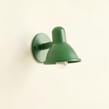 Clay Bridge Wall Sconce Mounted On A Plain Wall - Green (synthetic illustration; no displayed measurements)