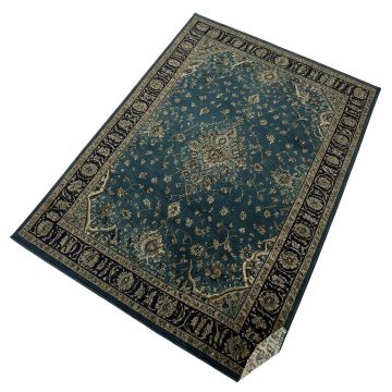 Hillsby Oriental Dark Blue/Teal Area Rug