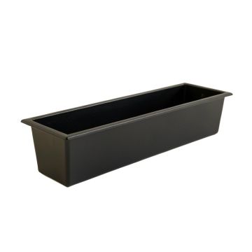 Fern Crest Empty Railing Planter With Integral Brackets - Black